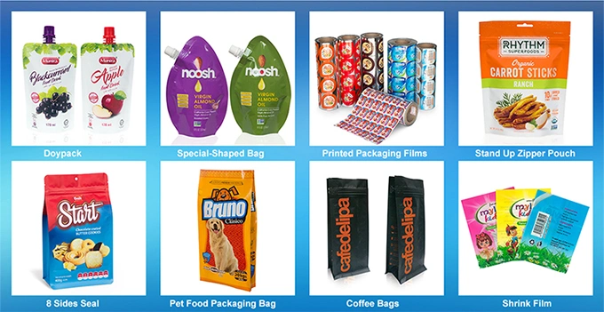 Plastic Roll Film Packaging Printing Bag Packaging for Stock Food, Tea, Nut, Candy Plastic Roll Food Packaging Bag