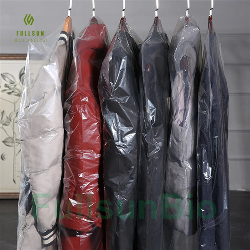 Plastic Apparel Clothing Packing Bag Compostable DIN En13432 Printed Aircraft Blanket Bag Clothes Quilt Custom Hotel Washing Biodegradable Laundry Bags