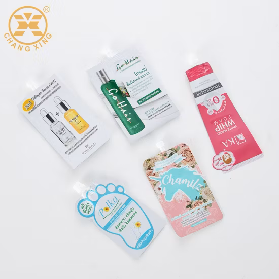 Impresión personalizada directa de fábrica 200ml 500ml 1L 2L 3L Empaquetado Levántese la bolsa del pico con la manija