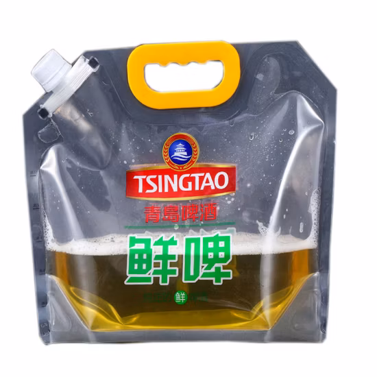 Bolsa de plástico con boquilla Grifo Papel de aluminio Réplica Jugo Bebida Vino Cóctel congelado Alcohol Beber Líquido Margarita Alimentos para bebés Squeeze Boquilla Boquilla Bolsas